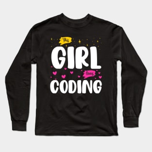 This Girl Loves Coding - Tech Enthusiast Long Sleeve T-Shirt